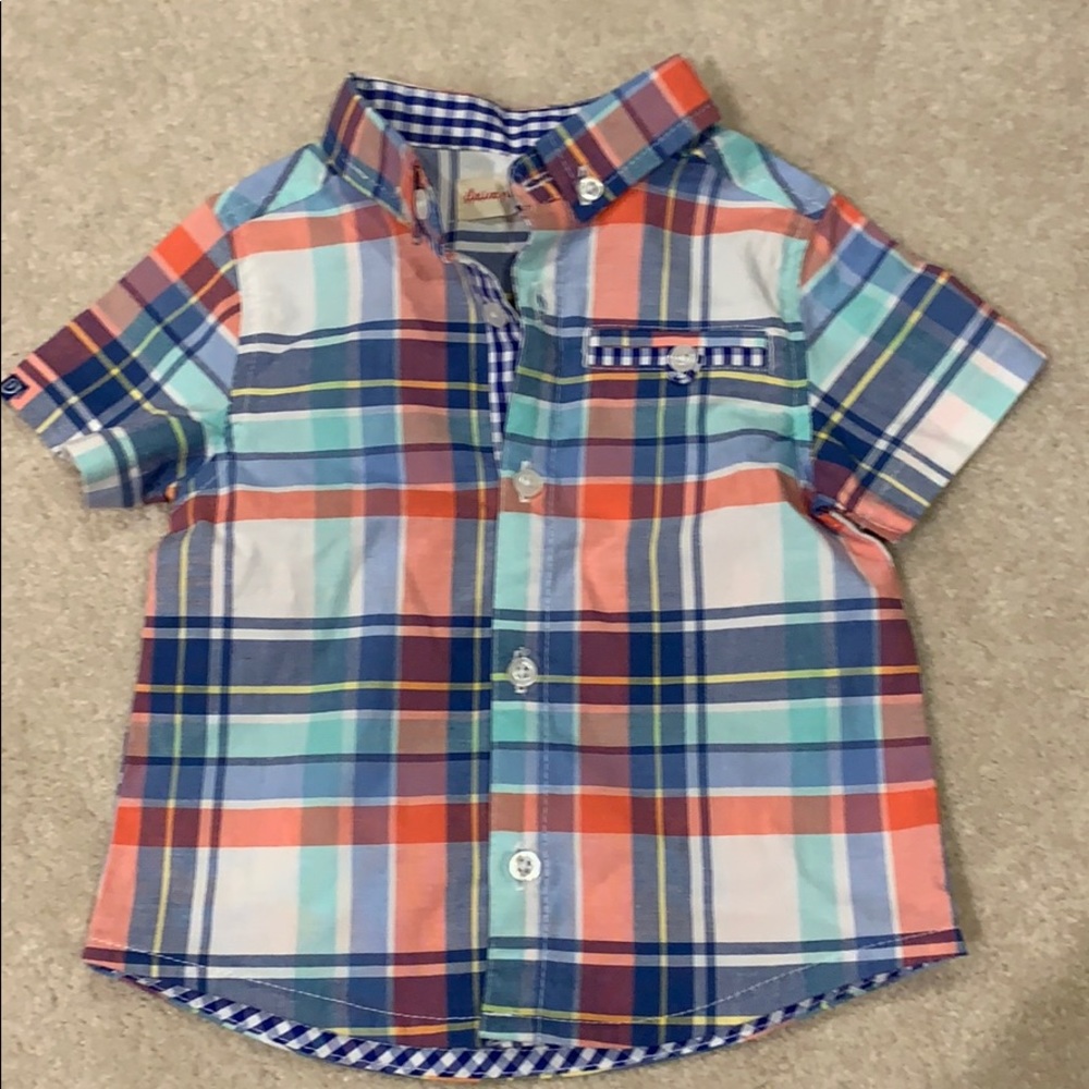 Plaid button down